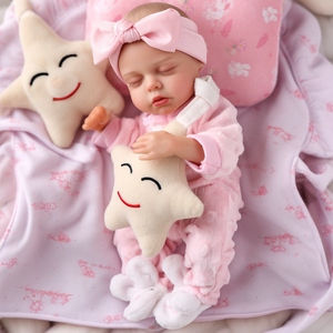 Poupées reborn en vinyle intégral Babeside de 12 pouces, <span class=keywords><strong>Lucy</strong></span>, bébé nouveau-né endormi réaliste, cadeau, vente en gros, livraison rapide - Product Image 3