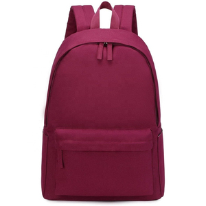 Unisex Canvas Backpack Solid Color Zipper Closure Adjustable Strap Casual Daily Use 20-<b>30L</b> Capacity Durable Design - Product Image 1