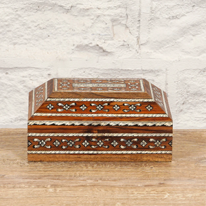 High quality Bone Inlay Wooden <b>Trinket</b> Organizer <b>Box</b> with Drawer Handmade Decorative Storage for Luxury Home Collection - Product Image 3