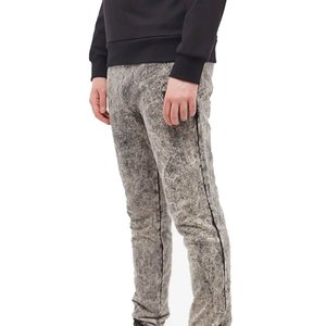 Pantalon Harem en Coton Éponge Tie-Dye, Taille Élastique, Coupe Ample, Longueur Intégrale, Joggers Décontractés avec Bords Effilochés, Style Printemps - Product Image 5
