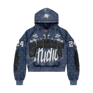 Sweat à capuche décontracté en coton 100% de haute qualité, avec logo personnalisé, pour homme, respirant, écologique, fabriqué sur commande - Product Image 4