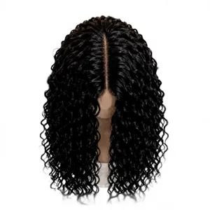 Perruque en cheveux humains ondulés brun foncé ombré, tendance, avec dentelle frontale HD invisible, sans colle, en cheveux vierges - Product Image 4