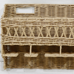 Estante de Almacenamiento Rectangular Ecológico de Jacinto de Agua y Pasto Marino, Organizador Sostenible para el Hogar, Vietnam Artex Dong Thap - Product Image 4