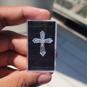 Exclusive Cross Shape Lab Grown Diamond | Fancy Custom Cut IGI Certified Loose Diamond for Luxury Jewelry - Product Image 3