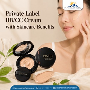 Private Label BB CC Cream Serum Infusion Cushion <b>Foundation</b> with Skincare Benefits for Makeup Brand - Product Image 1