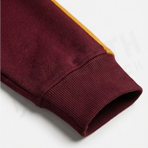 Survêtement pour homme de couleur marron, fermeture éclair intégrale, col montant, vêtements de sport décontractés avec poches latérales, mélange de polyester et de coton, vêtements d'automne - Product Image 6