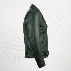 Veste en cuir pour moto NAI-0526A, manteau de motard tendance, vêtements de moto robustes, équipement de protection pour la conduite, couleur personnalisable - Product Image 3