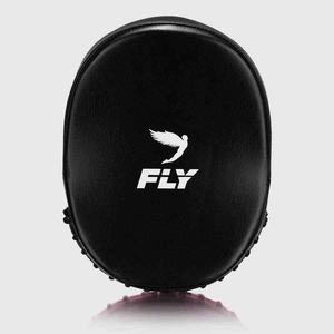 Mitaines de boxe Fly Focus, coussinets de frappe d'entraînement durables et protecteurs, toutes saisons, en cuir PU noir, caoutchouc et mousse EVA respirante - Product Image 1