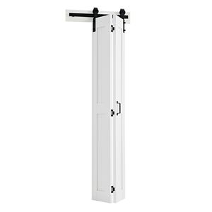 Puerta Plegable de 24 x 84 Pulgadas, Puerta Corredera de MDF para Armario, con Kit de Herrajes, Diseño de Marco en H que Ahorra Espacio, Fácil de Montar - Product Image 1