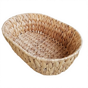 Panier en osier tressé pour table, panier en rotin avec couvercle - Product Image 4