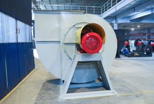 Ventilador Centrífugo Eléctrico con Cable de Accionamiento Directo 4P/6P para Extracción de Humo en Pasillos CEP-3.1-900D, Montaje en Ducto de Acero Blanco - Product Image 3