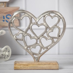 Sculpture en bois moderne, élégante et artistique, pour la décoration de la maison, du salon, du bureau et des tables, sculpture abstraite en bois - Product Image 4