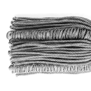 Borlas de Plata Personalizadas de Fábrica, Flecos Decorativos, Adornos de Plata, Adornos Decorativos Hechos a Mano al por Mayor - Product Image 3