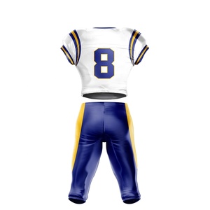 Uniforme de Fútbol Americano 100% Poliéster, Diseño Personalizado Sublimado, Transpirable, Tallas Grandes, Buena Calidad - Product Image 2