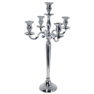 Bougeoir de luxe en métal aluminium à 5 bras intérieur extérieur maison hôtel mariage événement candélabre pour décorations de Noël - Product Image 2