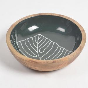 Bol en bois d'acacia imprimé émail, fait main, pour fruits et salades, idéal pour hôtels et restaurants (vente en gros) - Product Image 6