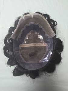 Peluca de Cabello Humano Virgen Taz Hair BD, Estilo Bollywood, Prótesis Capilar Suave de Cabello Indio para Hombres, Toupee Remy - Product Image 5