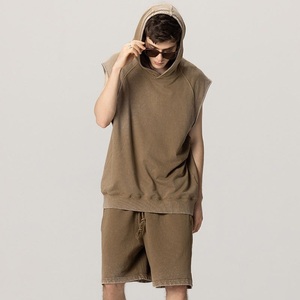 เสื้อฮู้ดดี้พรีเมียม 310 กรัม ย้อมสีสำเร็จรูป ผ้าฝ้าย 100% สำหรับผู้ชาย สไตล์วินเทจ ซักนุ่ม หนานุ่ม รับสกรีนโลโก้ สำหรับขายส่ง - Product Image 6