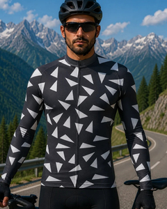 Maillot de Ciclismo de Manga Larga con Estampado de Cebra para Hombre, Transpirable y de Secado Rápido, para Ciclismo de Carretera y MTB - Product Image 5