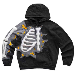 Men Hoodies Screen Printing Custom Plain Pullover Oversized Cotton Fleece <b>Hoodie</b> Wholesale Fashion Streetwear Style - Product Image 5