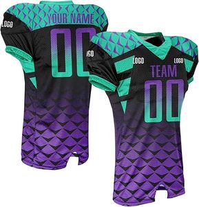 Maillot de football américain unisexe personnalisé avec logo imprimé – Qualité supérieure – Uniforme de football américain sur mesure - Product Image 2