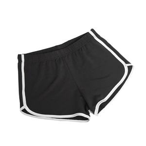 Shorts Deportivos Azul Rey para Mujer, con Parches, Cintura Elástica, 100% Algodón, Impermeables, Ecológicos, Transpirables, de Color Sólido - Product Image 4