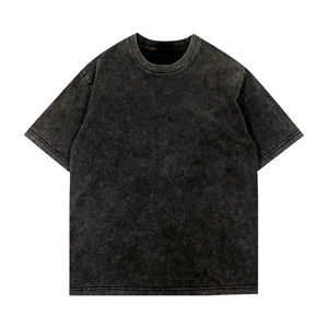 T-shirt pour homme style unique délavé à l'acide, vintage, prix de gros, confortable, coupe oversize, col rond, respirant, séchage rapide, emballage personnalisé - Product Image 6