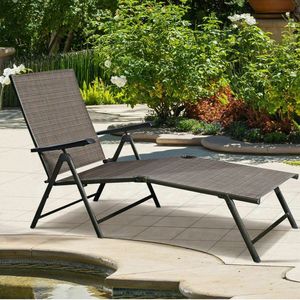Set di 2 Chaise Longue Regolabili con 5 Posizioni Reclinabili per Prendere il Sole all'Aperto - Product Image 2
