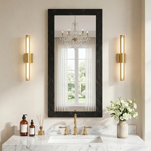 Teak Wood Minimalist Frame <b>Mirror</b> | Scandinavian Luxury <b>Wall</b> <b>Mirror</b> Wholesale - Product Image 1