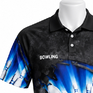 <b>Bowling</b> Polo <b>Shirt</b> Custom Logo Moisture Wicking Breathable Sportswear For <b>Bowling</b> Training Competition Use Oem Odm Bulk Supplier - Product Image 5
