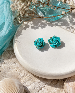 Turquesa Natural al por Mayor, Piedras Preciosas Sueltas Talladas en Forma de Rosa para la Fabricación de Joyas, Pedidos al por Mayor - Product Image 2