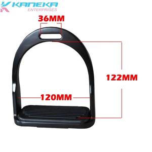 Estribos de caballo de Color negro, Pedal ecuestre antideslizante - Product Image 3