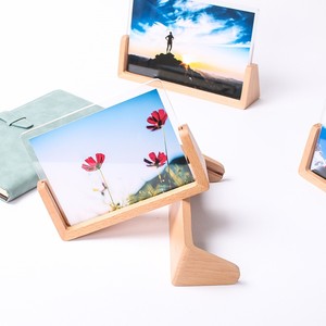 Reliable Minimalist Wooden Photo <b>Frame</b> Rectangle Tabletop Horizontal Durable Digital Printing Full Color - Product Image 2