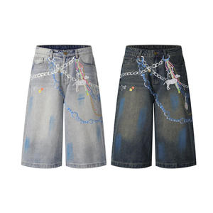 Women Casual Denim <b>Shorts</b> High Waist Paperbag Ruffled Frill Elastic Waistband with Fabric Belt Summer Cotton <b>Jean</b> <b>Shorts</b> - Product Image 1