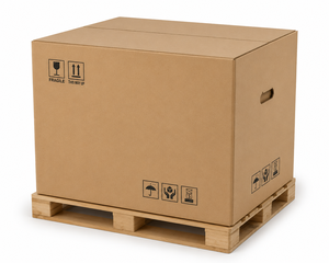 Emballage en carton ondulé imprimé flexo de grande taille pour boîte à matelas - Product Image 1