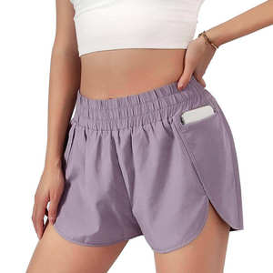 Women's Fitness Yoga Shorts High Waist Elastic Tight-fitting Butt-lifting <b>Tummy</b> <b>Control</b> Breathable - Product Image 2