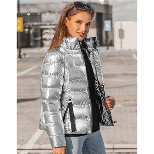Chaqueta Acolchada de Marca Privada ODM para Mujer, Nuevo Estilo, Tela de Nailon, Chaqueta de Burbujas para Mujer, Ropa de Abrigo de Invierno, Chaquetas Acolchadas para Mujer - Product Image 3