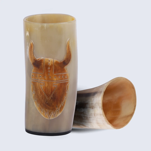Jarra de Cerveza Vikinga Hecha a Mano con Diseño de Cuerno Animal, Estilo Antiguo, con Diseño Portátil y Acabado Rústico Elegante - Product Image 2