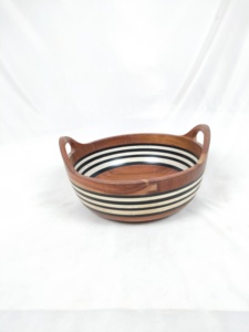 Tazón Redondo Minimalista y Ecológico de Madera de Mango para Nueces, Dulces, Aperitivos, Aceitunas y Salsas - Frutero de Madera - Product Image 6