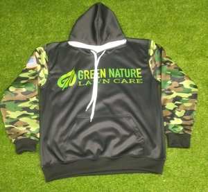 Chándal de invierno para hombre de primera calidad, con capucha, bordado, efecto desgastado, moderno, de tela transpirable, con cremallera y detalles desgastados - Product Image 5