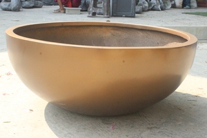 กระถางต้นไม้ทรงสี่เหลี่ยมผืนผ้า KNT Creations สีขาว ทำจากไฟเบอร์กลาส แกะสลักด้วยมือ ดีไซน์คลาสสิก เรียบเนียน เงางาม ใช้ได้ทั้งภายในและภายนอกอาคาร ดีไซน์โดดเด่นไม่เหมือนใคร - Product Image 4