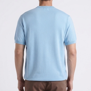 T-shirts de sport pour hommes de haute qualité, personnalisables, respirants, 180 grammes, design vierge, motif à carreaux, col rond, coupe classique - Product Image 2