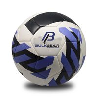 BULKBEAR Balón de Fútbol de PVC Suave de Color Brillante para Playa, Tacto Suave, Ligero, Tamaños 3-5, Personalizado, Cosido a Máquina, Ecológico