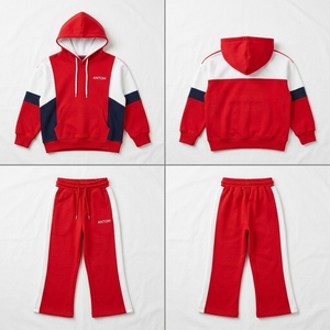 Ensemble 2 pièces de survêtement d'hiver personnalisable en coton respirant, antibactérien et à séchage rapide pour bébés et enfants, grandes tailles, vente en gros - Product Image 3
