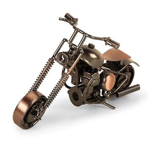 Pièce décorative vintage en métal pour la maison, sculpture de moto artisanale, décoration de table, cadeau de haute qualité - Product Image 4