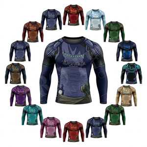 Custom Sublimated Cycling Jersey Short Sleeve <b>Compression</b> <b>Shirt</b> Breathable Sports Fitness Summer All Over Printed Rash Guards - Product Image 1