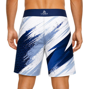 Shorts de bain pour hommes personnalisés avec motif abstrait, séchage rapide, pour le surf, la natation, la plage, légers, pour les sports nautiques - Product Image 4