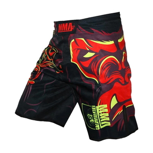 กางเกง MMA สั่งทำขายส่งสำหรับผู้ชาย พิมพ์ลายดิจิตอลด้านหน้า ผ้าสเตรช ระบายอากาศได้ดี น้ำหนักเบา ผลิตจากโพลีเอสเตอร์ เหมาะสำหรับชกมวยและมวยปล้ำ - Product Image 1