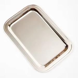 <b>Wedding</b> Use Metal <b>Chocolate</b> Tray Stainless Steel Dessert Serving Tray Candy Display Plate Kitchen Dining Table Use - Product Image 1