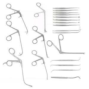 Ensemble d'instruments de chirurgie endoscopique des sinus Fida, ensemble d'instruments FESS, chirurgie générale, manuel, acier inoxydable, certifié CE, réutilisable, classe I - Product Image 3